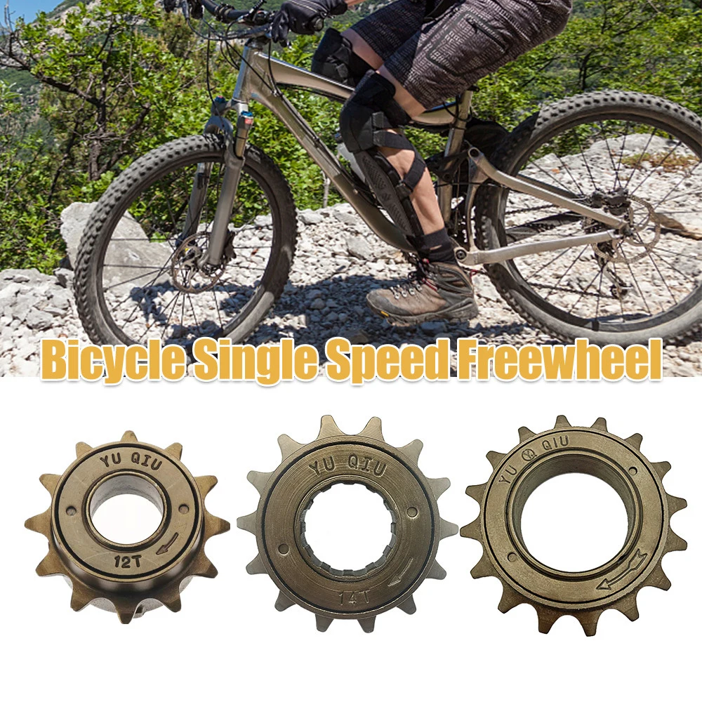 

1Pcs Bicycle Gear Single Speed Freewheel Flywheel 34MM Sprocket 12T 14T 16T Teeth Freewheel Bike Accessories