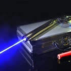 Охотничья высокомощная лазерная указка, мощный лазерный светильник 10000 м, лазер с регулируемым фокусом и лазерной ручкой, спичка для горения