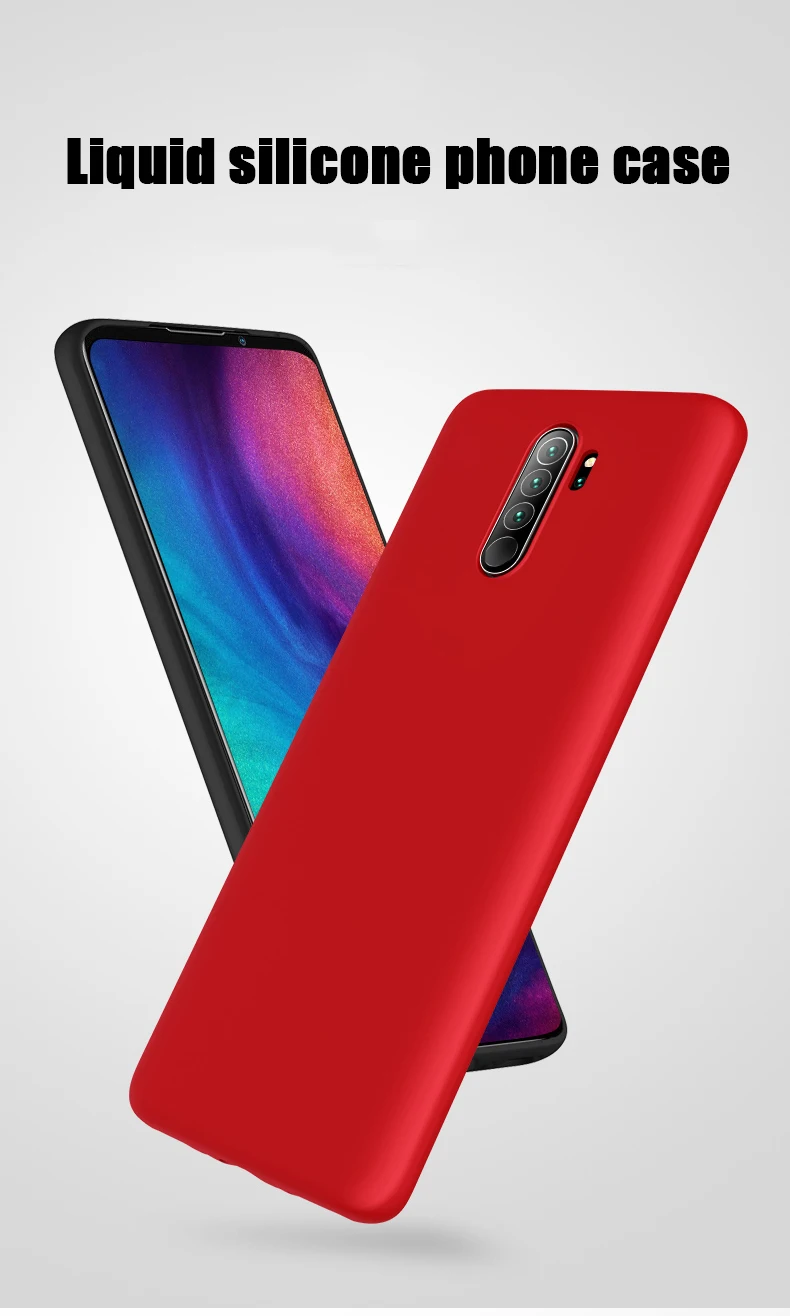 Чехол для Xiaomi Redmi Note 8/Note 8 Pro жидкий силиконовый мягкий чехол для Redmi Note 8 задняя крышка и закаленное стекло