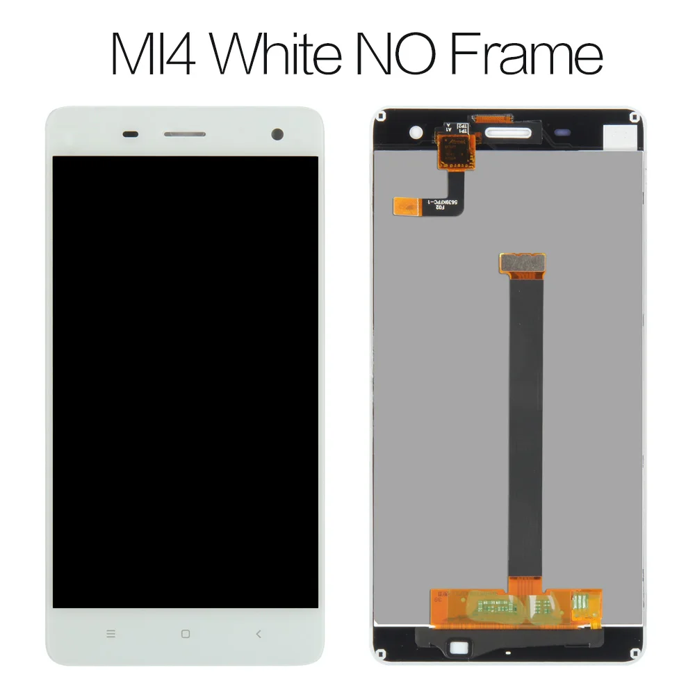 Mi4 White no Frame 5," дисплей для XIAO mi 4, сенсорный ЖК-экран с рамкой для Xiao mi 4C, ЖК-дисплей mi 4 4C 4i mi 4i, Замена ЖК-дисплея - Цвет: Mi4 White no Frame