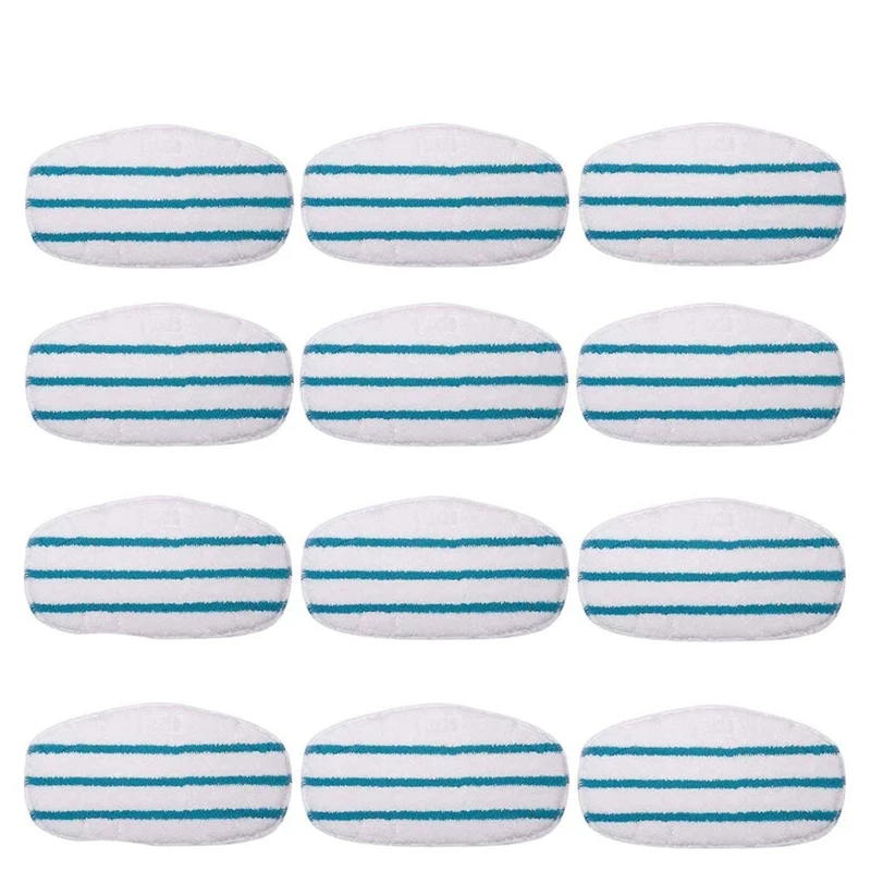 

12 Pack Replacement Steam Mop Pads Compatible for PurSteam ThermaPro 10-in-1 Washable Reusable Pads Accessories