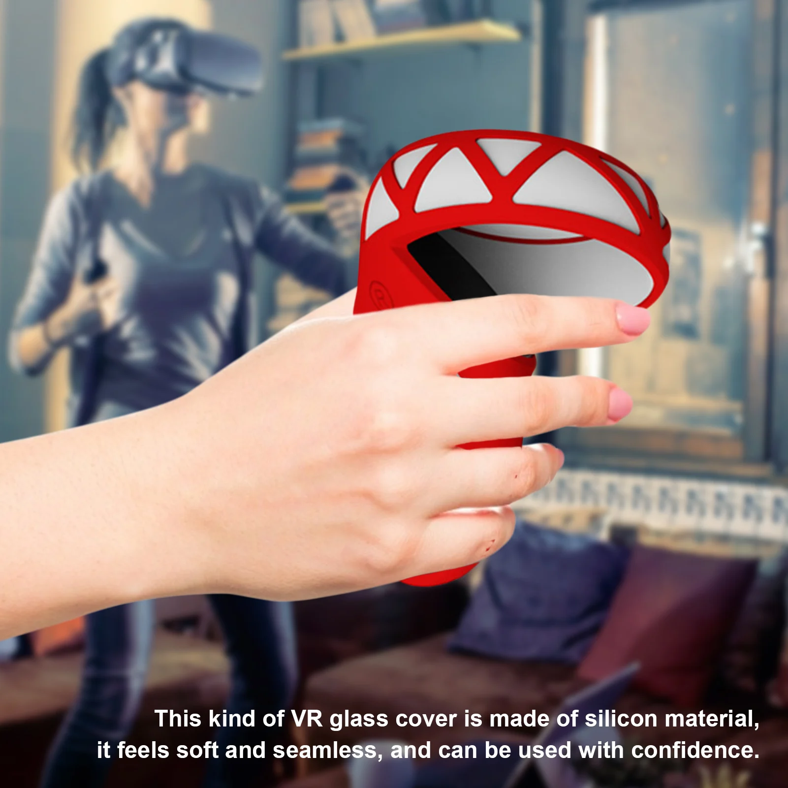 Аксессуары 2021 VR защитный чехол для сенсорного контроллера Oculus Quest 2 силиконовый с