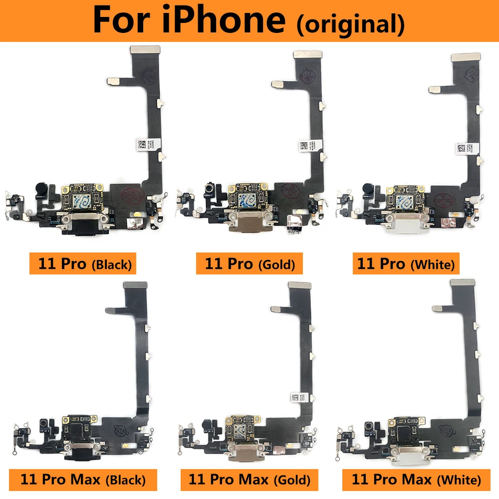 100% Оригинальный Новый USB-порт для зарядки плата с гибким кабелем Iphone 11 Pro 11Pro Max