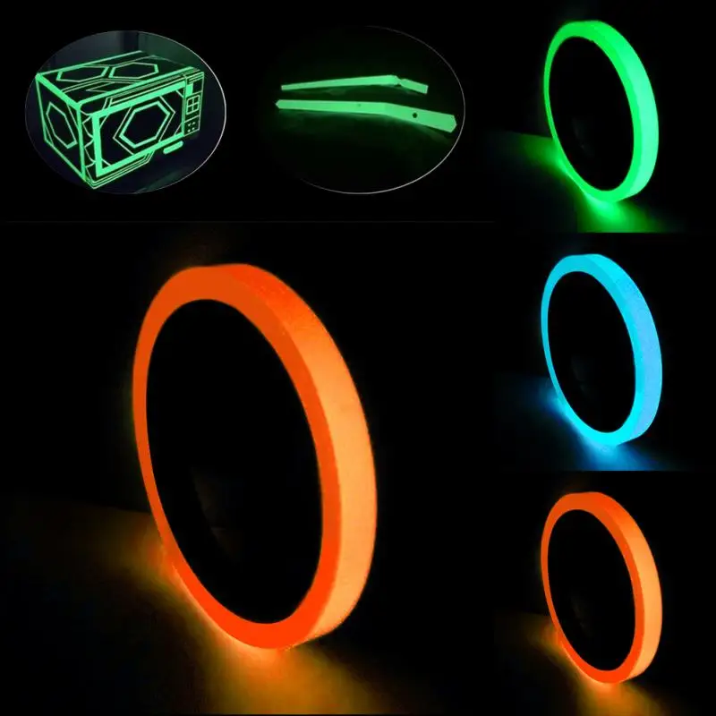 

3m 0.59in Width Glowing In Dark Home Decoration Waterproof High Light Warning Stickers Luminous Tape Reflective Material Safety