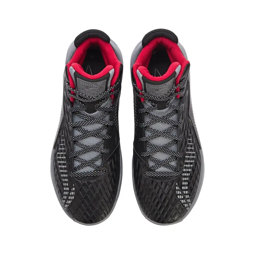 Li-Ning мужские кроссовки, кроссовки для баскетбола с подкладкой из тучного полиуретана, спортивные кроссовки из монопряжи ABAN019 XYL138
