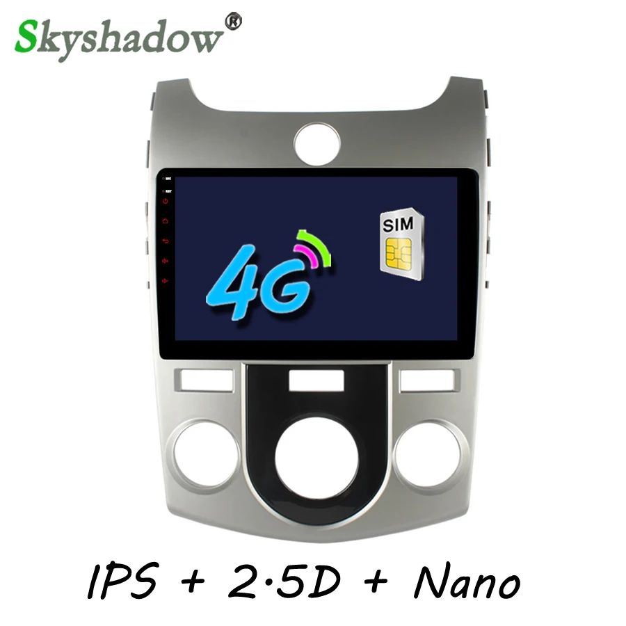 C500 + 2 Гб ОЗУ 4G SIM LTE телефон GPS карта DVR камера TPMS OBD2 Bluetooth радио ТВ Wifi для Kia Forte 2010