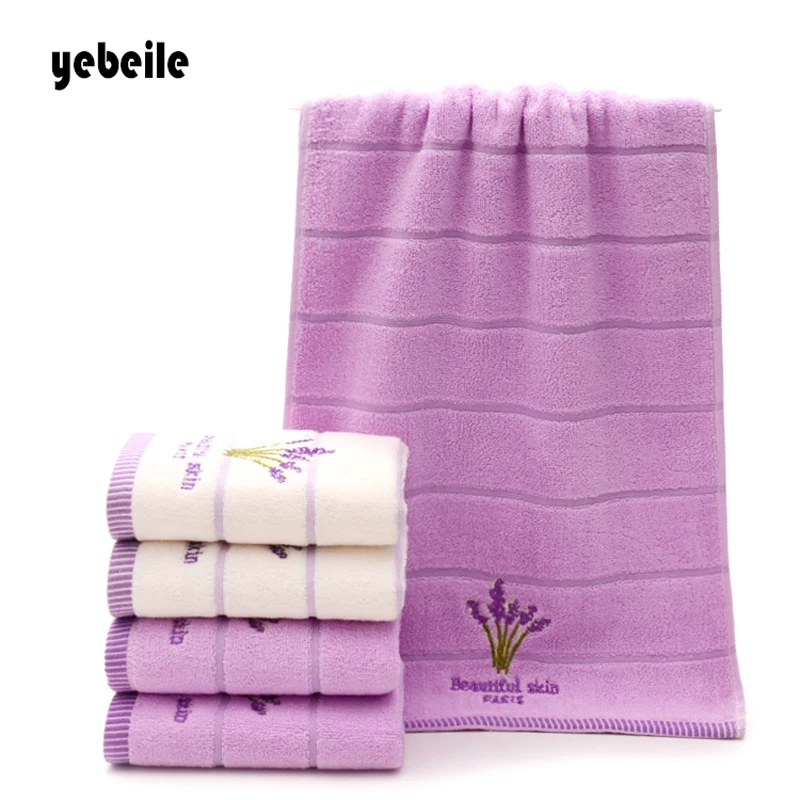 Yebeile банное полотенце хлопковое платье вышитое Лавандовая ароматерапия мягкое