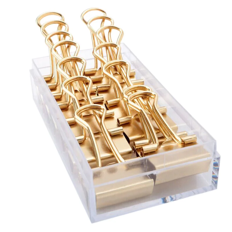

gold binder clips dovetail metal clip storage products metal binder clip