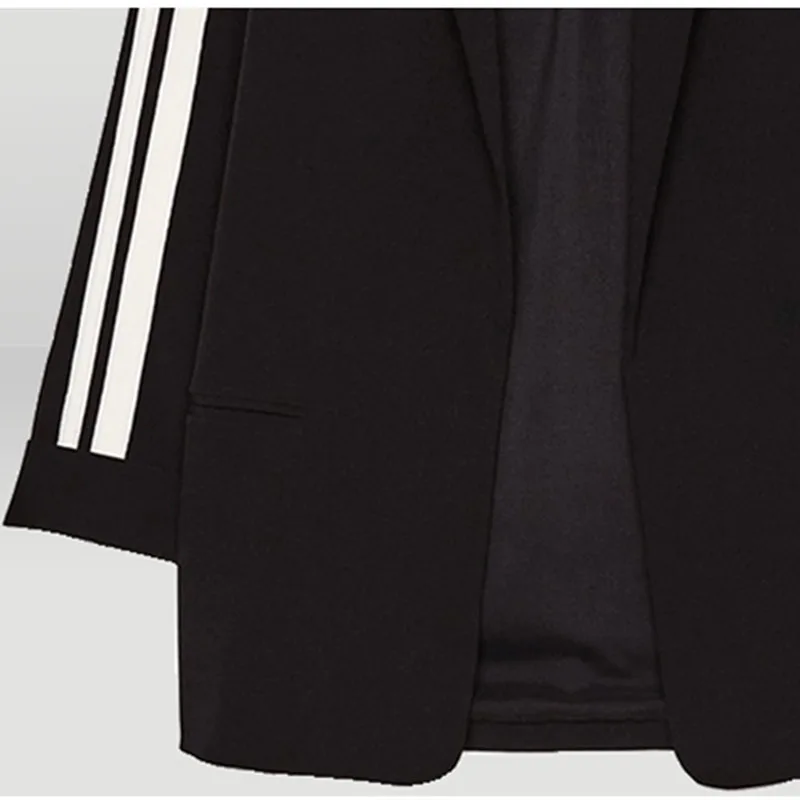 Женский блейзер в полоску с лоскутным рукавом большие размеры 3Xl 4Xl Весенняя