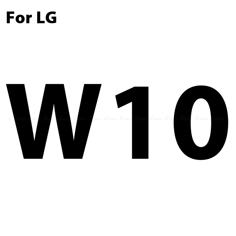 For LG W10 Защитная пленка на весь экран для LG G8 G7 G6 Q8 Q7 Q60 Q6 Plus V40 V50 ThinQ Alpha 5G W30 W10 закаленное стекло - Цвет: For LG W10