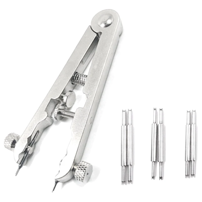 

Kili Watch Bracelet Remover Spring Bar Plier Watch Strap Adjuster Tool Disemble V-Type Remove The Strap Pliers