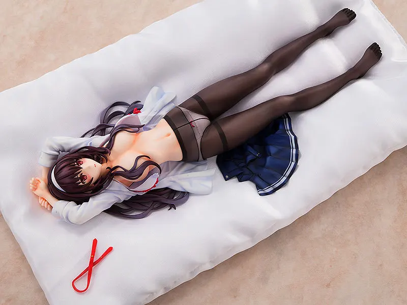 24 см аниме Kasumigaoka Utaha ПВХ фигурка сексуальная девушка открытая одежда лежа осанка