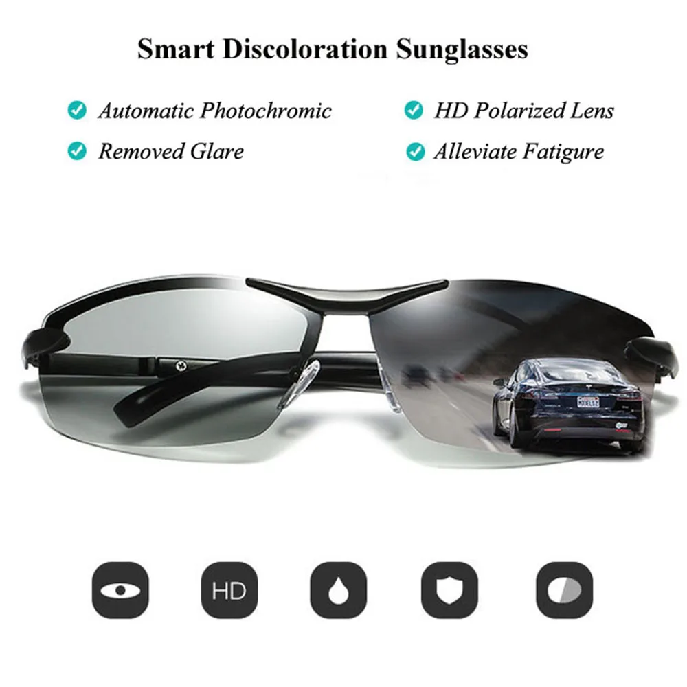 AIELBRO фотохромные солнцезащитные очки для вождения мужские поляризованные