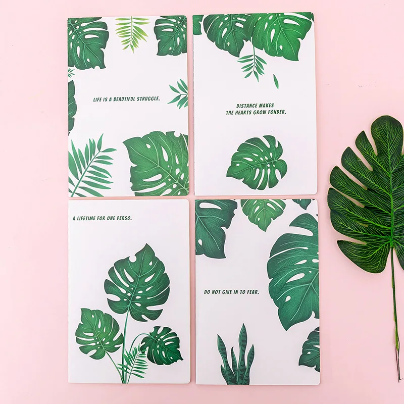 1Pcs 30 Sheets/Pad Creative Palm Leaf A5 Notebook For Students Simple Reading Diary Stationery School Office Supplies New | Канцтовары
