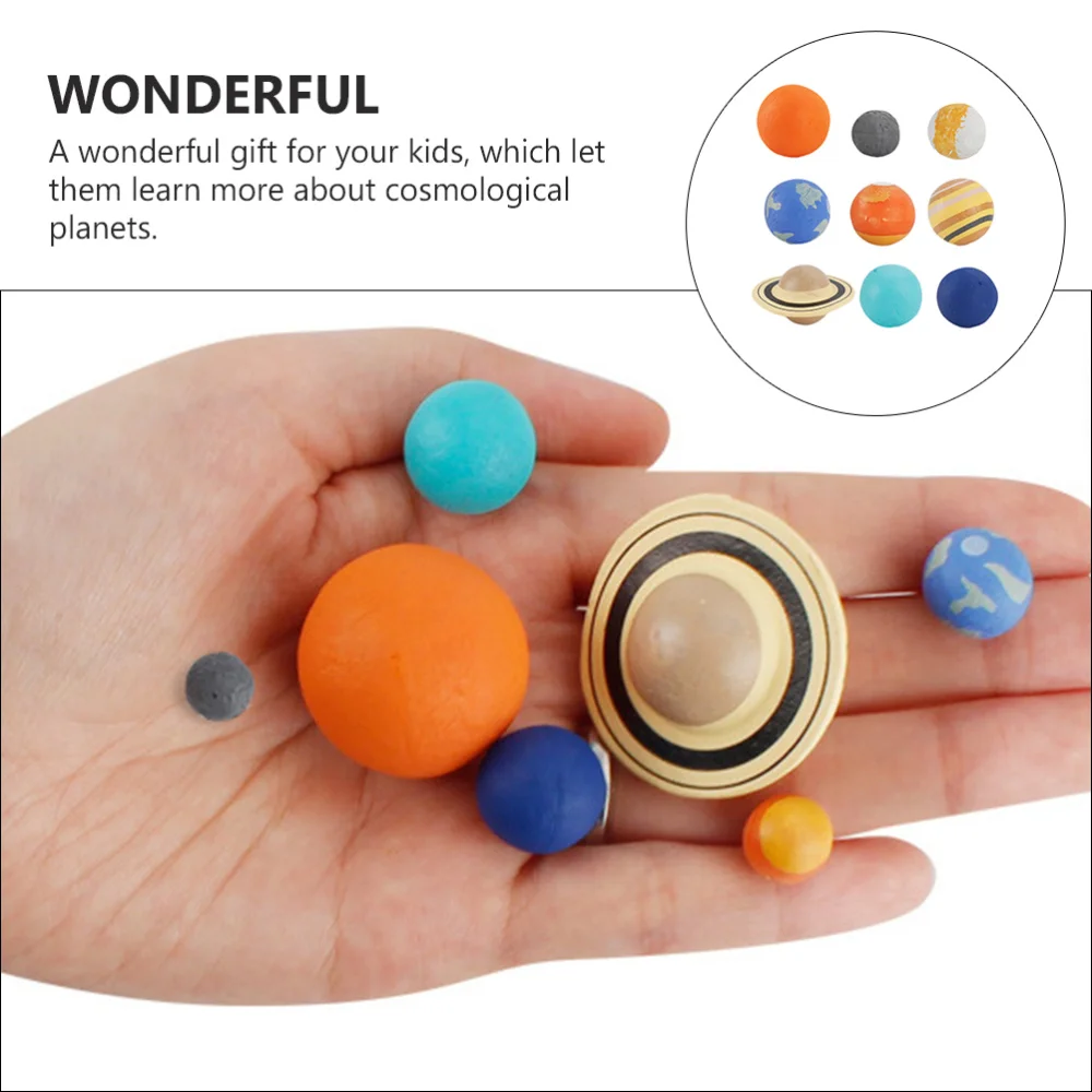 

9PCS Imitated Cosmological Planetary Models Practical Kid Cognition Teaching Aid