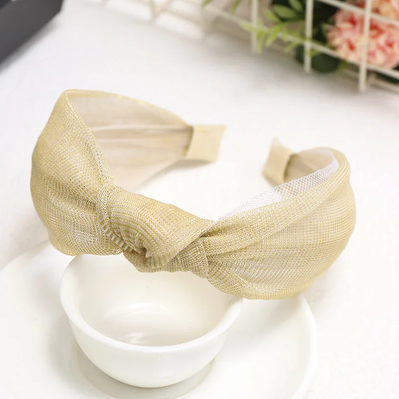 

South Korea Small Fresh Net Lace Hairband Wide Version Sweet Beauty Hairband C863