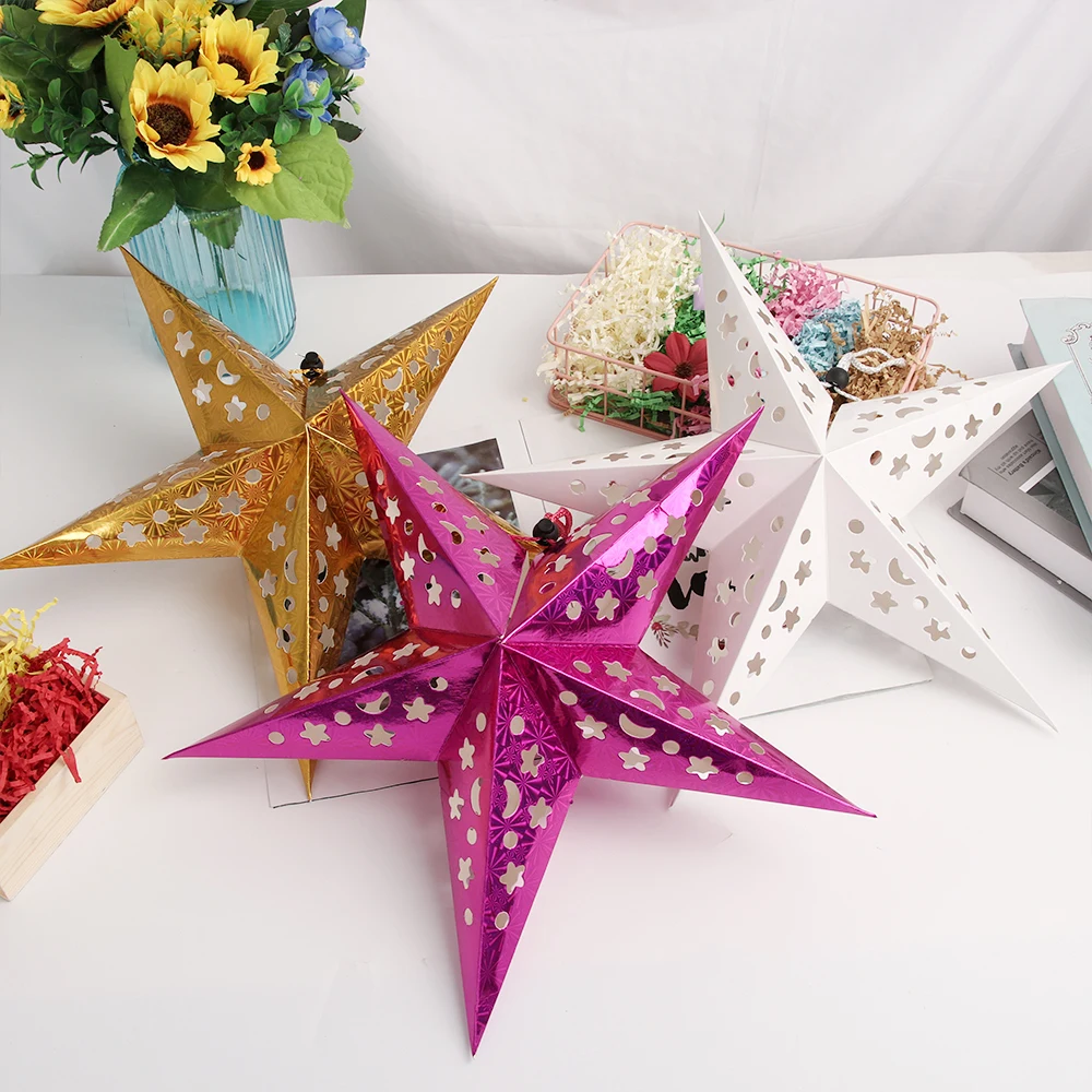 Декоративное украшение в виде пятизвездочной звезды 30/45/60 см | Дом и сад