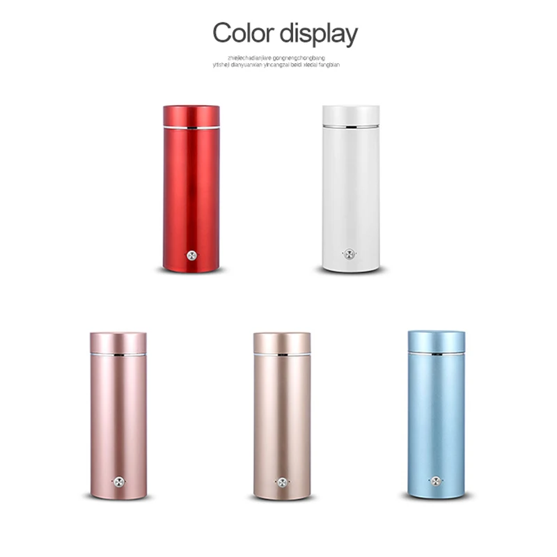 Портативный мини Электрочайник чайник с подогревом воды дорожный из нержавеющей