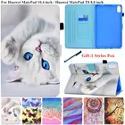 Чехол для 2020 Huawei MatePad T8 T 8 Mate Pad 10,4 дюймов, чехол для планшета с милым котом и бабочкой, чехол для Huawei MatePad T8, детский чехол