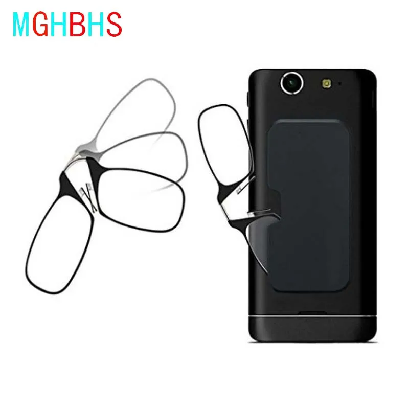 Портативный безногий зажим для носа очки чтения мужские и женские ультра-тонкие