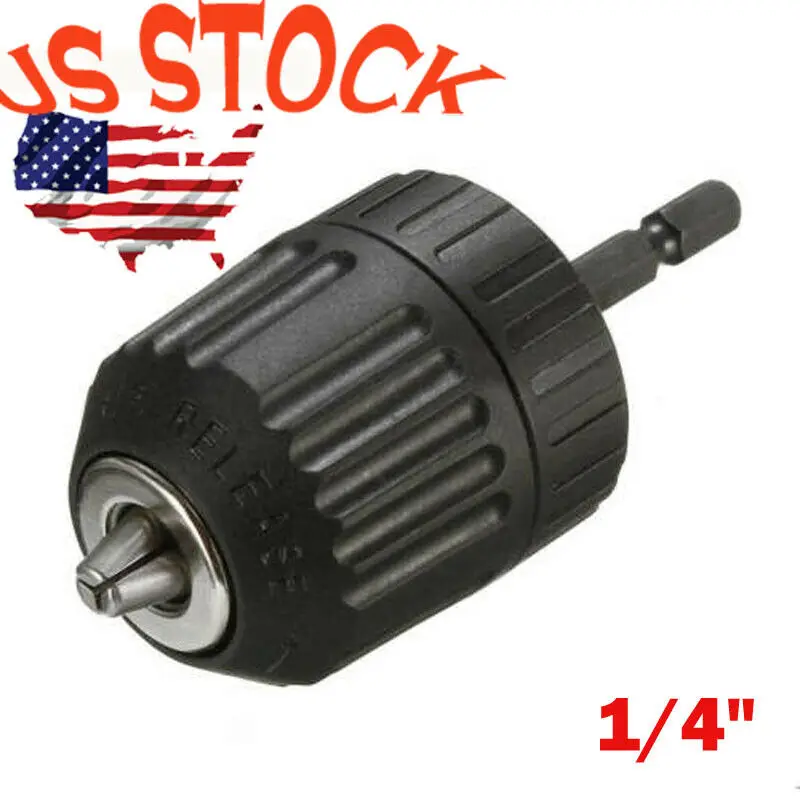 1/4 шестигранный хвостовик безключевой патрон для дрели отвертка бит ударный