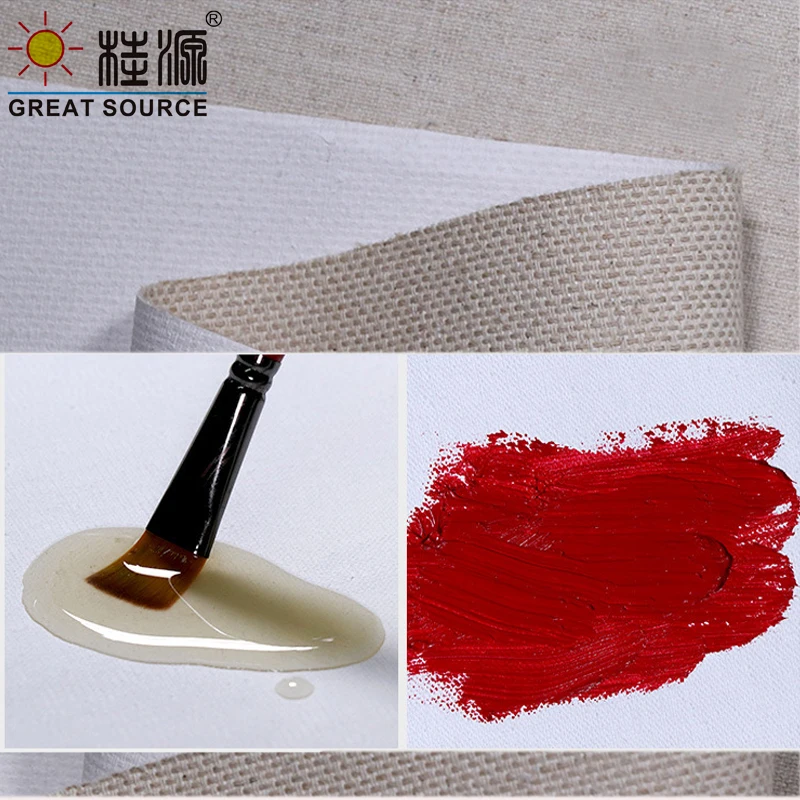 190cm Oil Painting Linen Coarse Thread Linen Acrylic Painting Mixed Linen Water Resistant Coated Linen(2 Meters)