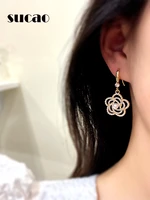 fall 2021 ins crochet earrings for women trending jewelry delicate designer pearlfashion korean earrings accessories cute stud