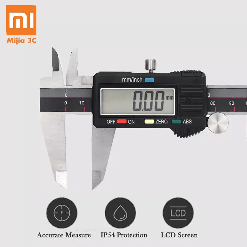 Xiaomi DUKA CA2 цифровой штангенциркуль с нониусом 150 мм 6 дюймов ЖК дисплей экран