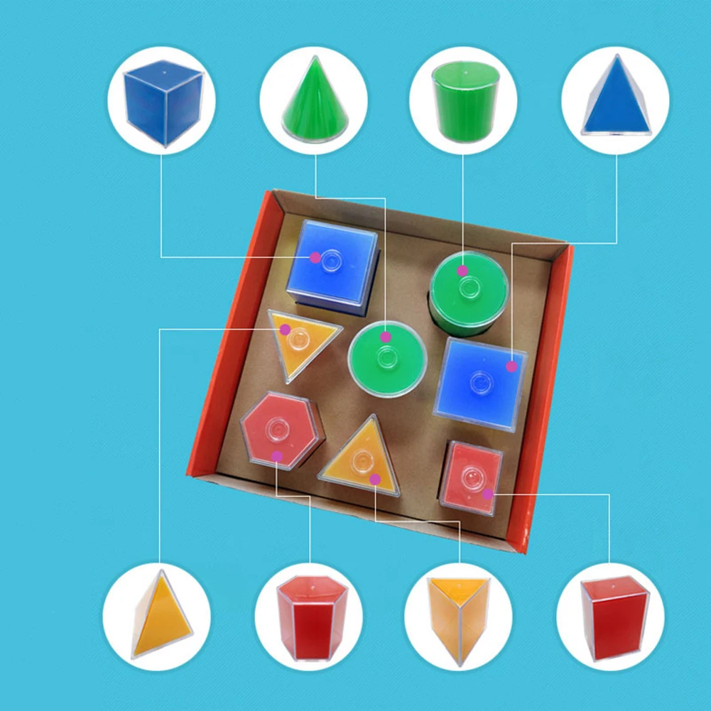 8 шт./компл. Складная призматическая цилиндрическая Геометрическая модель