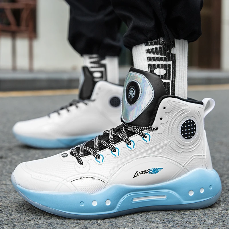 

Оригинальные мужские кроссовки, Брендовая обувь, модные высокие кроссовки, высокие кроссовки для мужчин, кожаные женские баскетбольные кро...