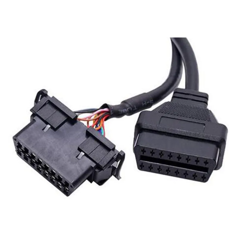 Универсальный Переходник OBDII OBD II OBD2 16 контактный штекер гнездо Y образный