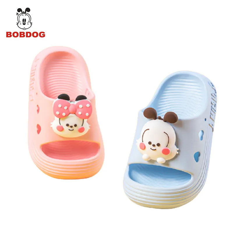 

Bobdog children's shoes summer fashion new cute cartoon baby anti-kick home bathroom bath non-slip sandals and slippers