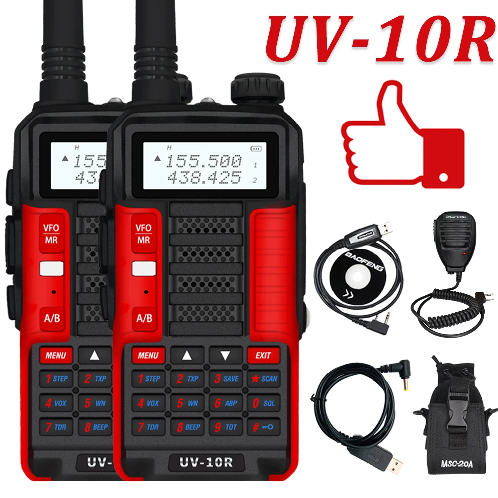 Лучшая рация Baofeng UV 10R усовершенствованная профессиональная двухсторонняя CB