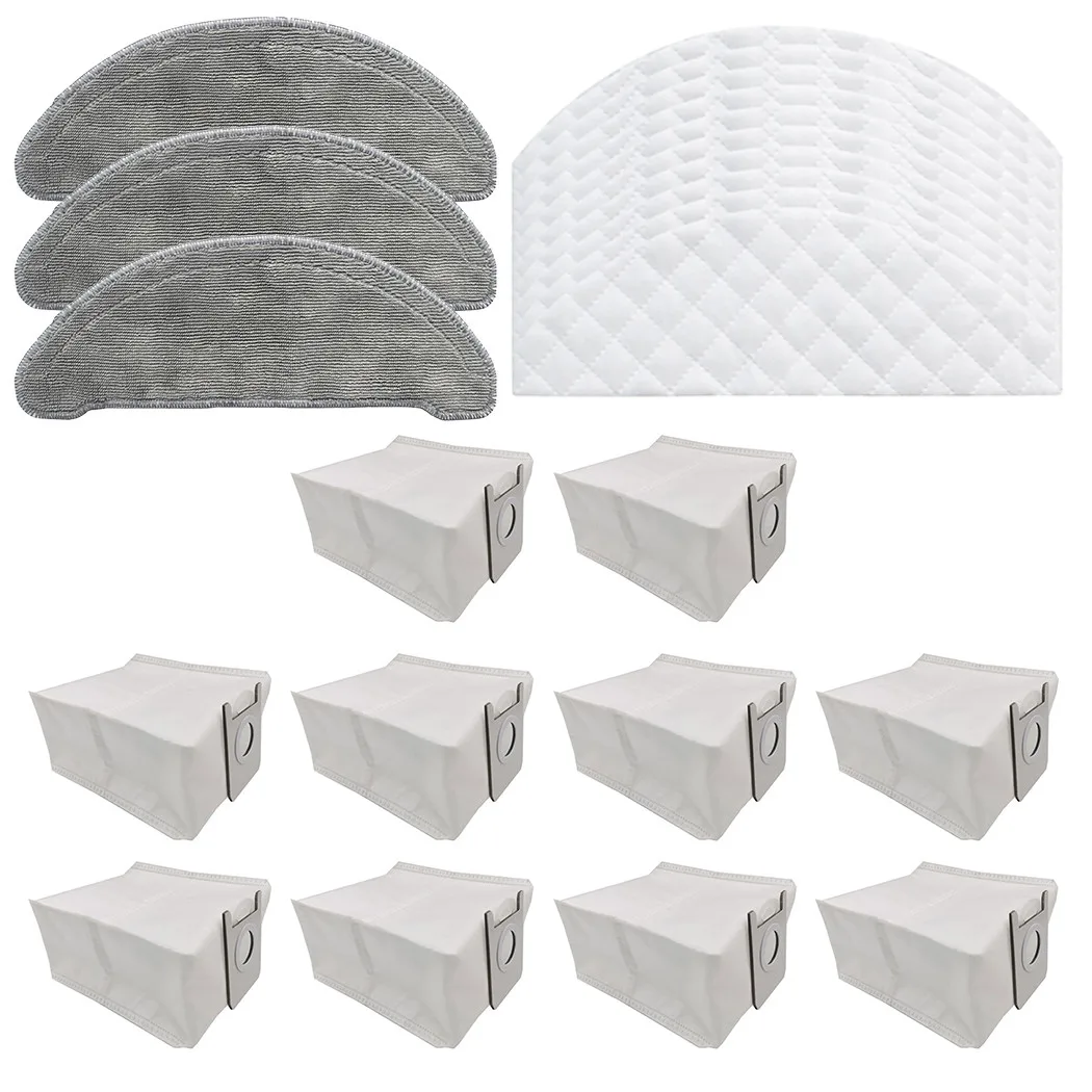 

Suitable for Roidmi EVE Plus sweeper accessories 3 cleaning cloths + 10 dust bags + 10 disposable wipes