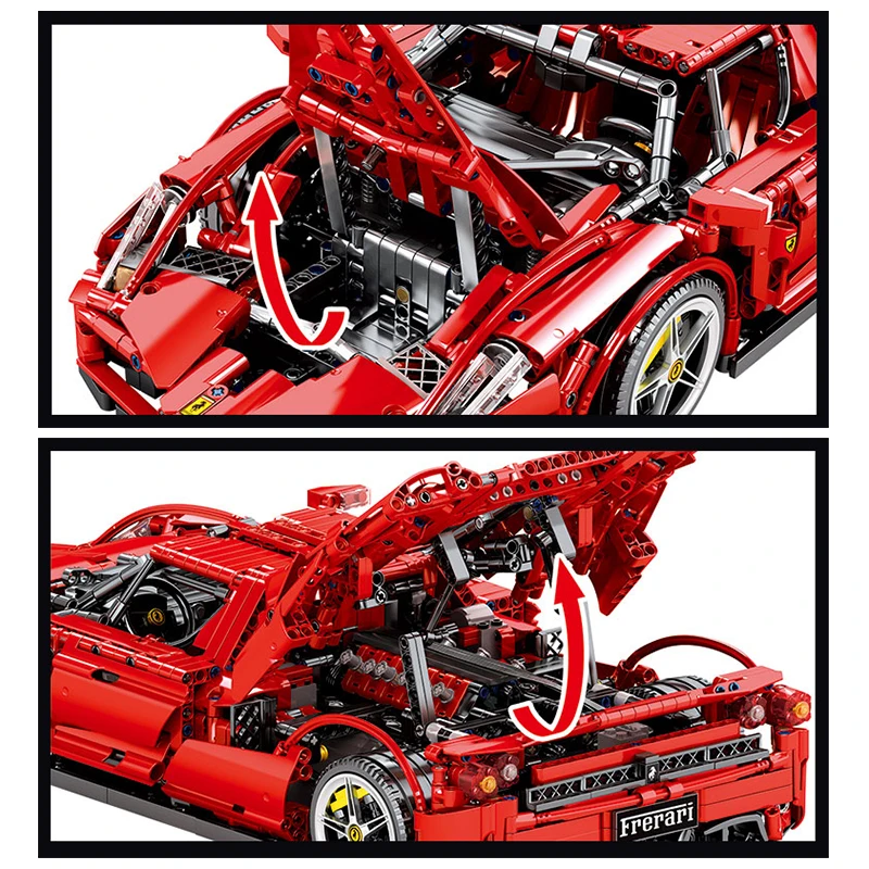 RC 2615 шт Ferraried Enzo спортивный автомобиль 1:10 модель строительные блоки Развивающие