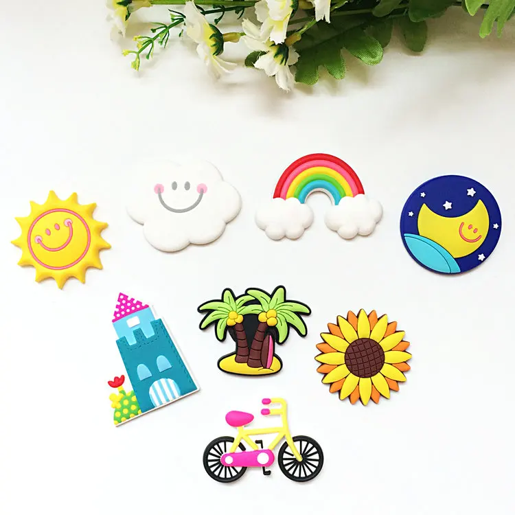 Облака Радуга moon ПВХ Магнитные наклейки для холодильника Doningd на утином пуху с