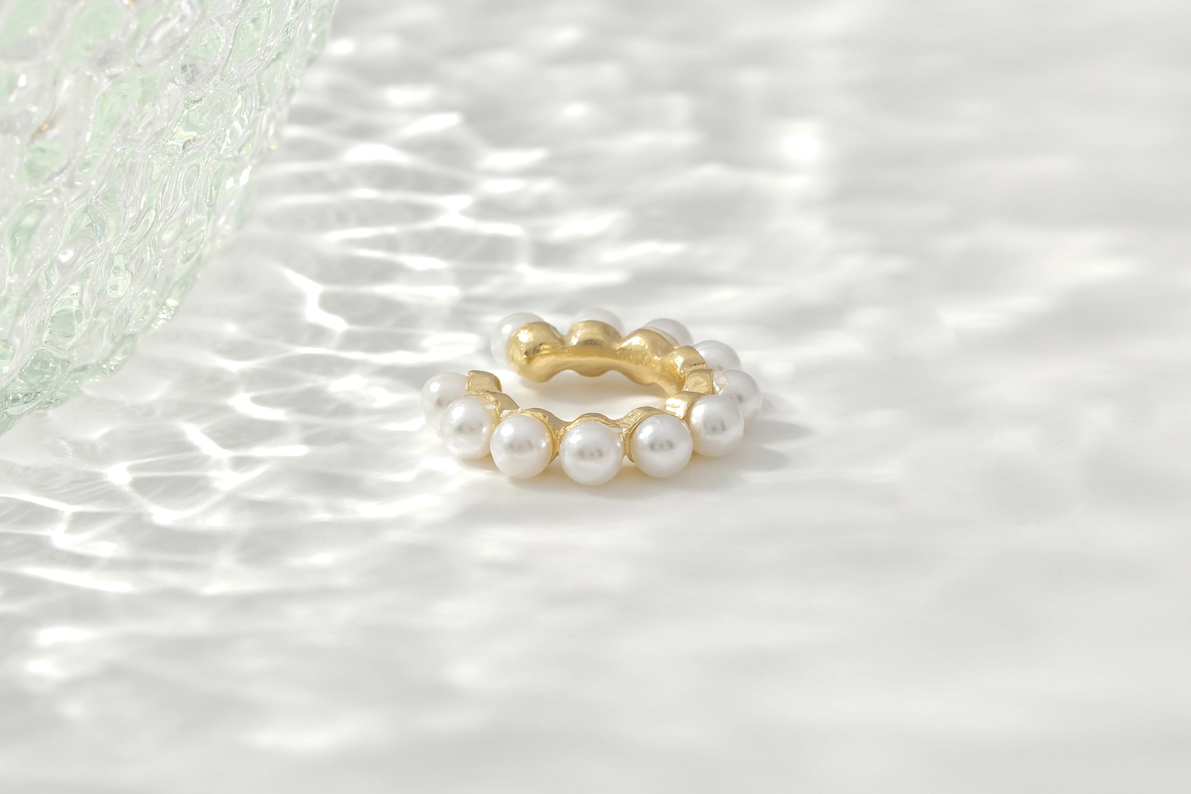 Круглые серьги-кольца YMYW модные ювелирные изделия с искусственным жемчугом