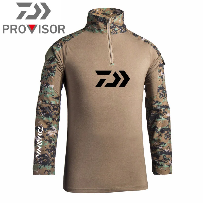 

Daiwa Knitted Frog Suit Long-sleeved Outdoor Hunting Camouflage Suit Fishing Clothes Adventure T-shirt Militar Tactical Vest