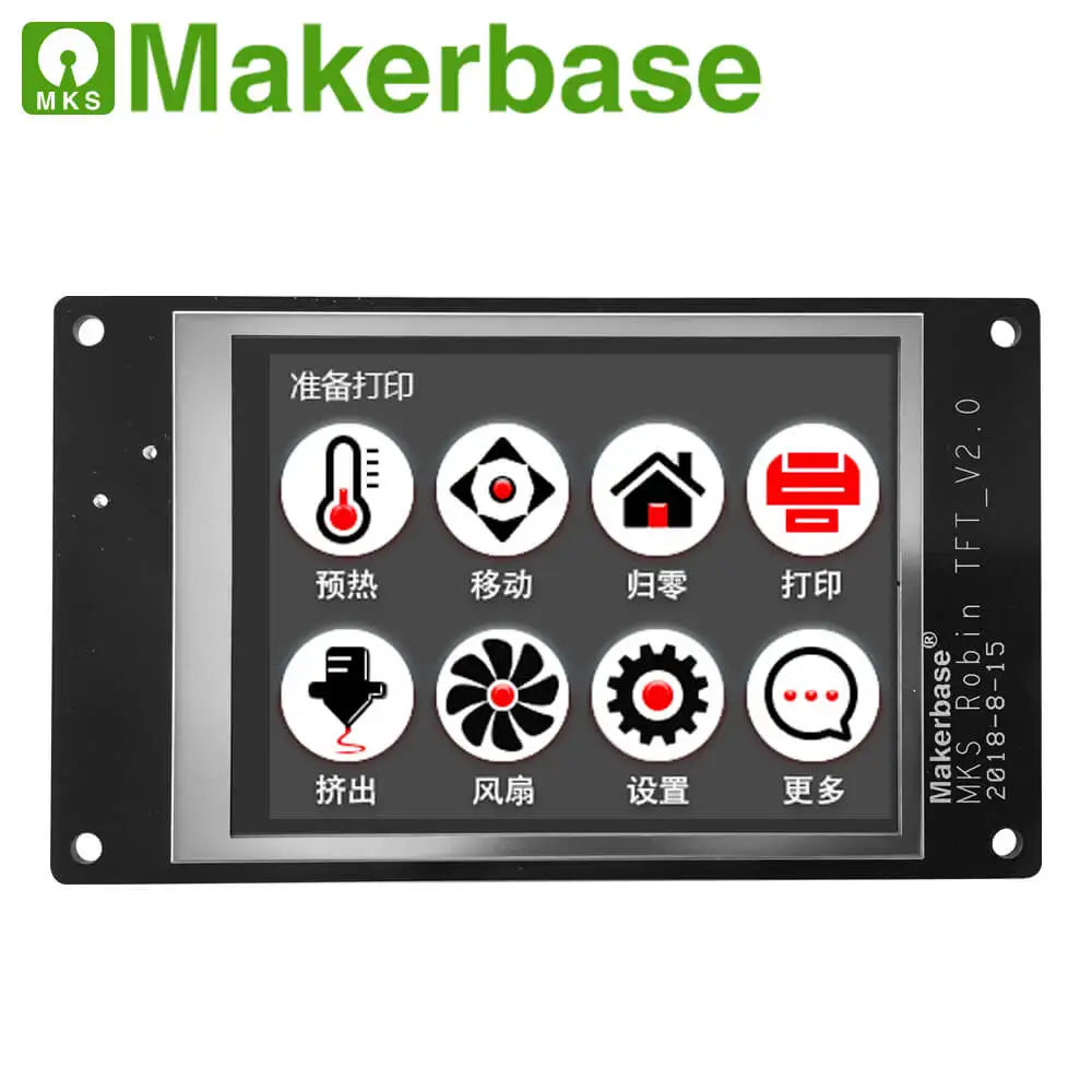 Makerbase 32 битный сенсорный экран MKS Robin с 2 4/2 8/3 2/3 5/4 3 дюймов совместимый платой
