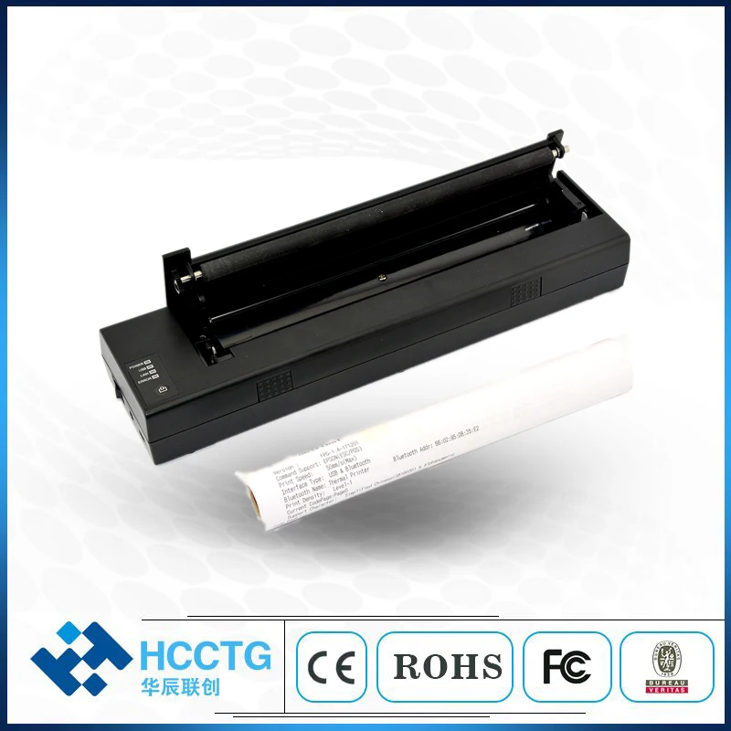 Портативный портативный принтер формата А4 с USB и Wi-Fi/Bluetooth термопринтер для чеков