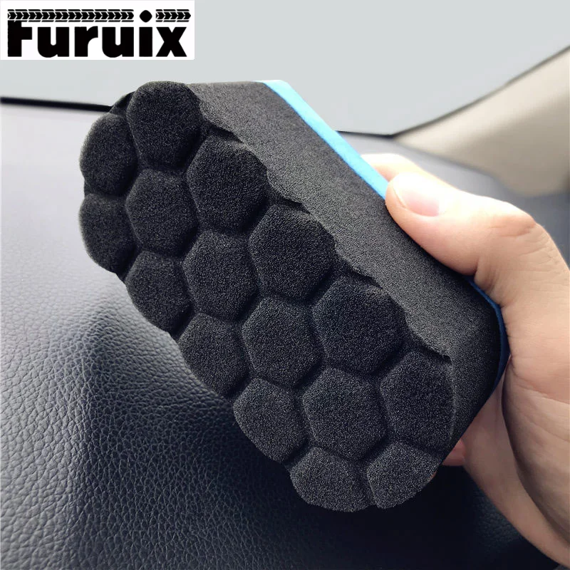Buy 3Pcs Car Wash Sponge Detailing Cleaning Auto Care Maintenance Wax Foam Polishing Pad Brushes on