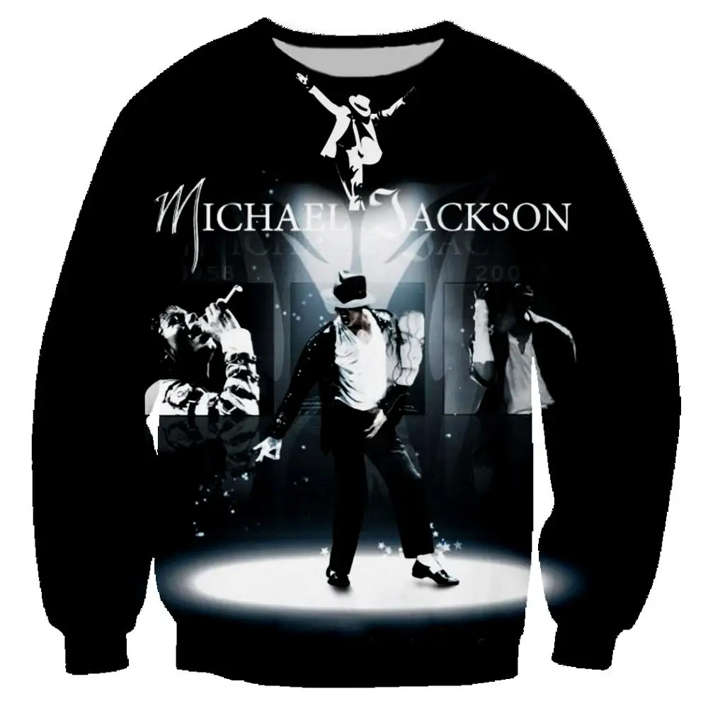 

Singer Michael Jackson Rock Sweatshirts 3D Printed Men Pullover Hoodies Long Sleeve Crewneck Streetwear Hoody Harajuku Tops 5XL