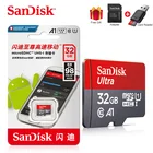 Sandisk Ultra Micro SD, 16 ГБ, 32 ГБ, 64 ГБ, 100% ГБ, 128 ГБ, 256 ГБ, карта памяти Micro SD TF, карта памяти microSD для телефона, 400 оригинал