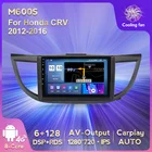 Автомобильный мультимедийный проигрыватель, 6 ГБ + 128 Гб, Android 10,0, для Honda CRV CR-V, 2012-2016, радио, GPS-навигация, 4G LTE, IPS экран, Carplay, RDS