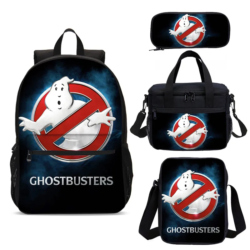 4 шт. в упаковке школьный рюкзак с &quotЛанч бокс&quot Школьный набор Ghostbusters Детский