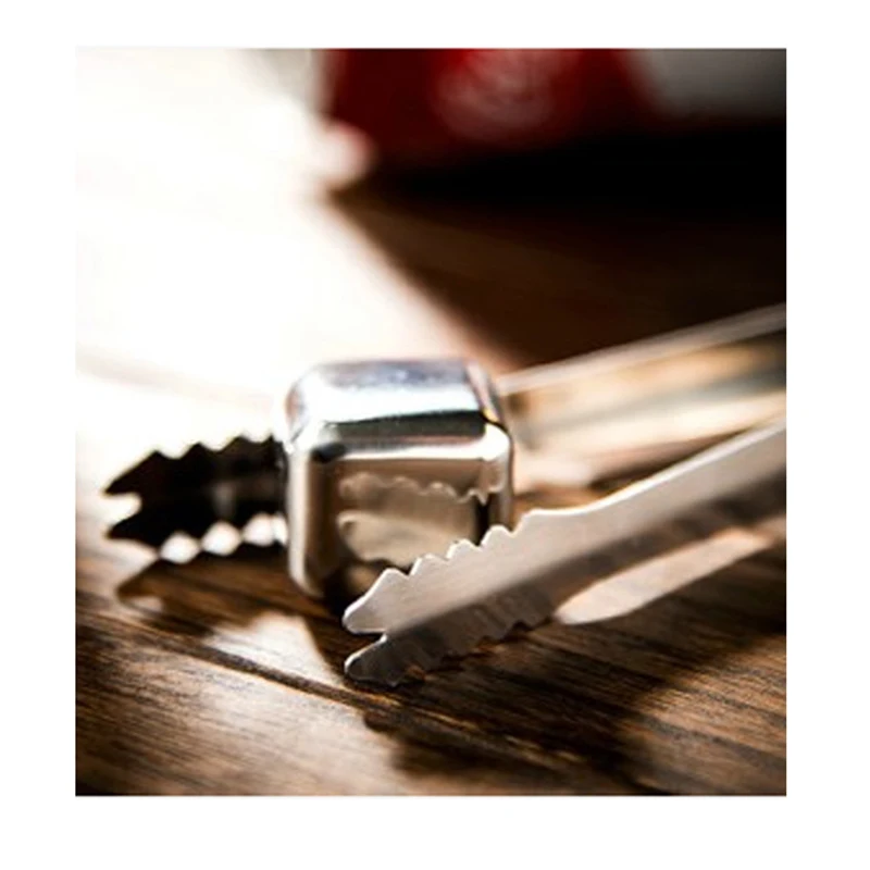 6 штук в наборе 2 5 см виски камень Нержавеющая сталь кубики льда для винных