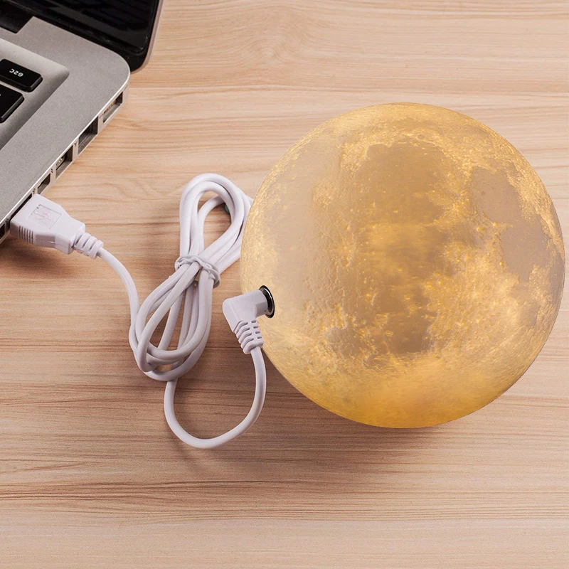 Luna Moon лампа Ночной светильник 3D принт лунный светодиодный с регулируемой