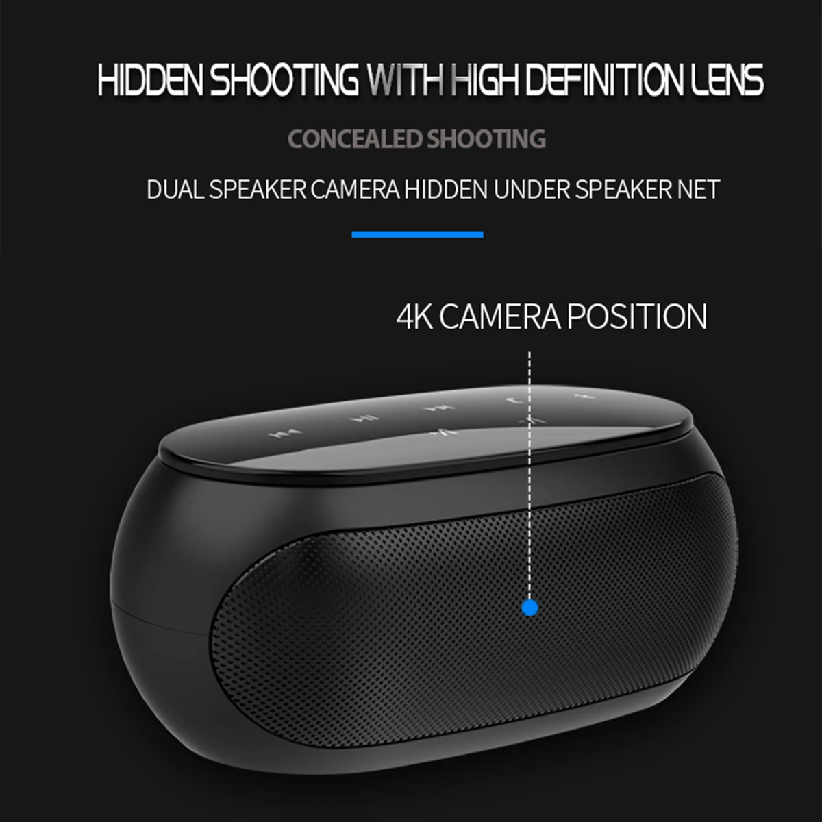 Беспроводная камера H14 HD 4K Wi-Fi динамик с ночным видением ИК Bluetooth портативная