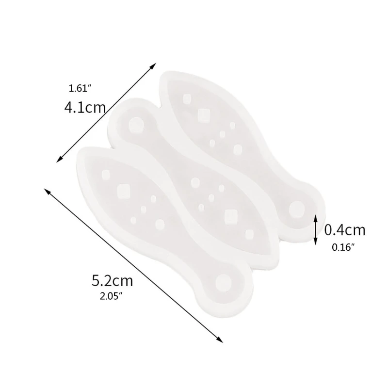 

D0LC Mini Token Fan Epoxy Resin Mold Jewelry Keychain Pendant Casting Silicone Mould