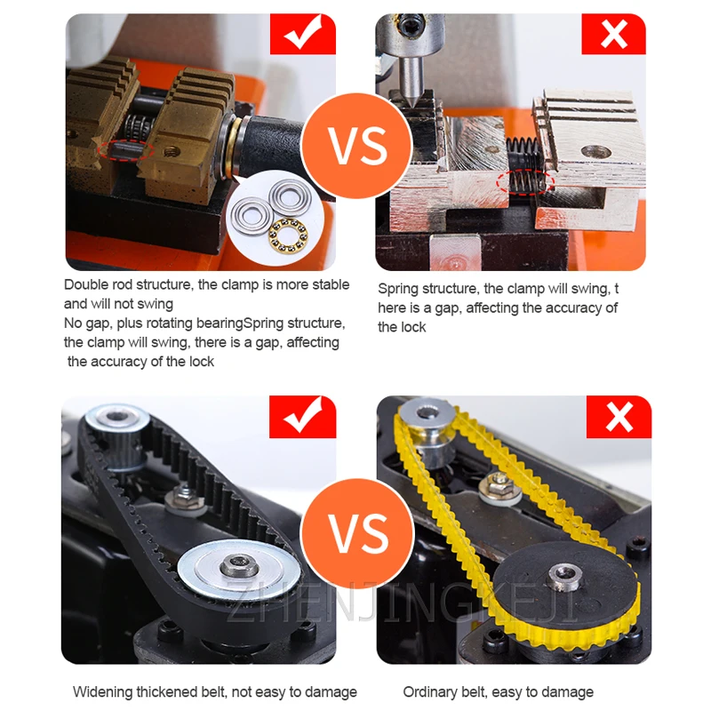 

Vertical Double Shot Three Floors Multifunction Key Machine With Key Machine Outer Milling Groove Plum Blossom Key Copy Tools